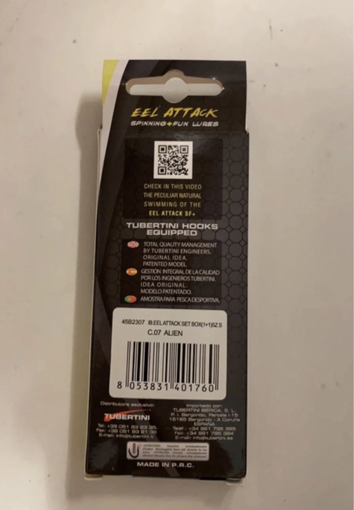 Amostras de pesca Eel Attack Seika
