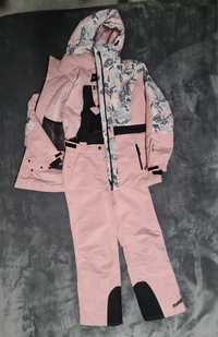 Зимові куртка та штани для дівчаток Glissade рожевий (140-146)
