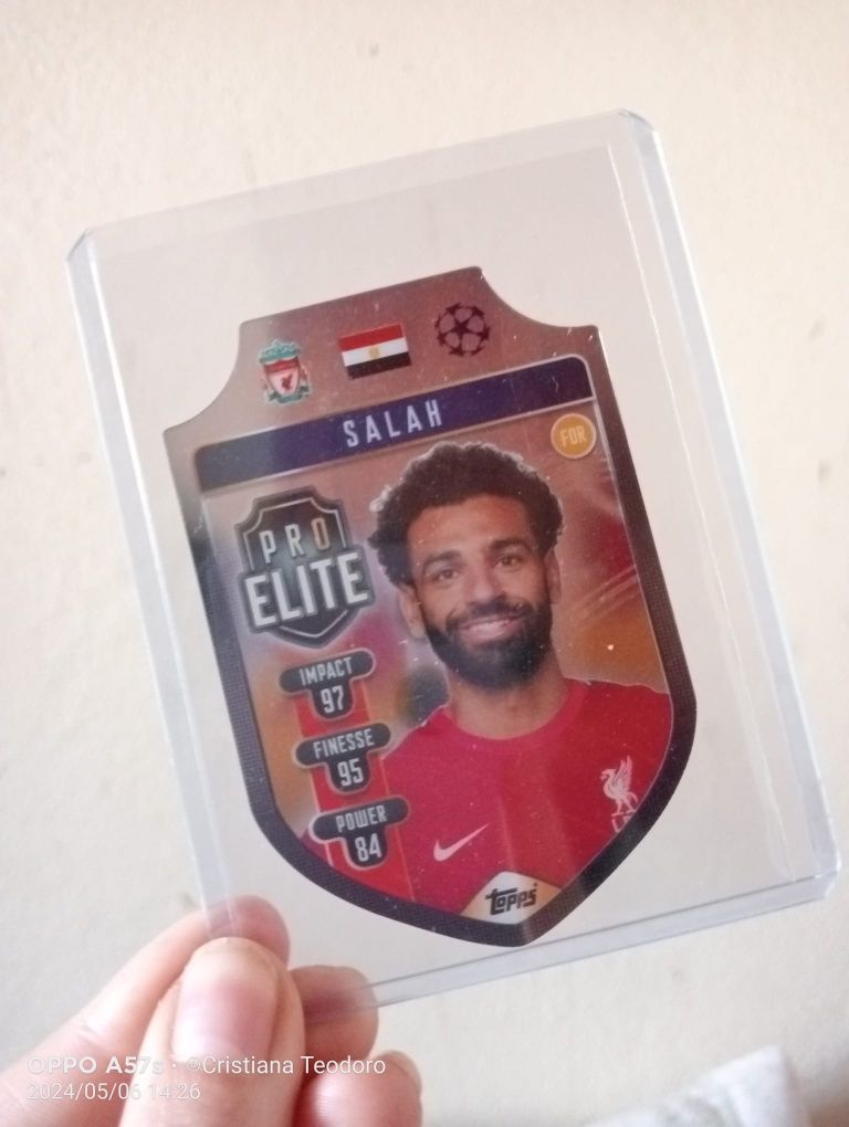 Carta Topps shield: Salah