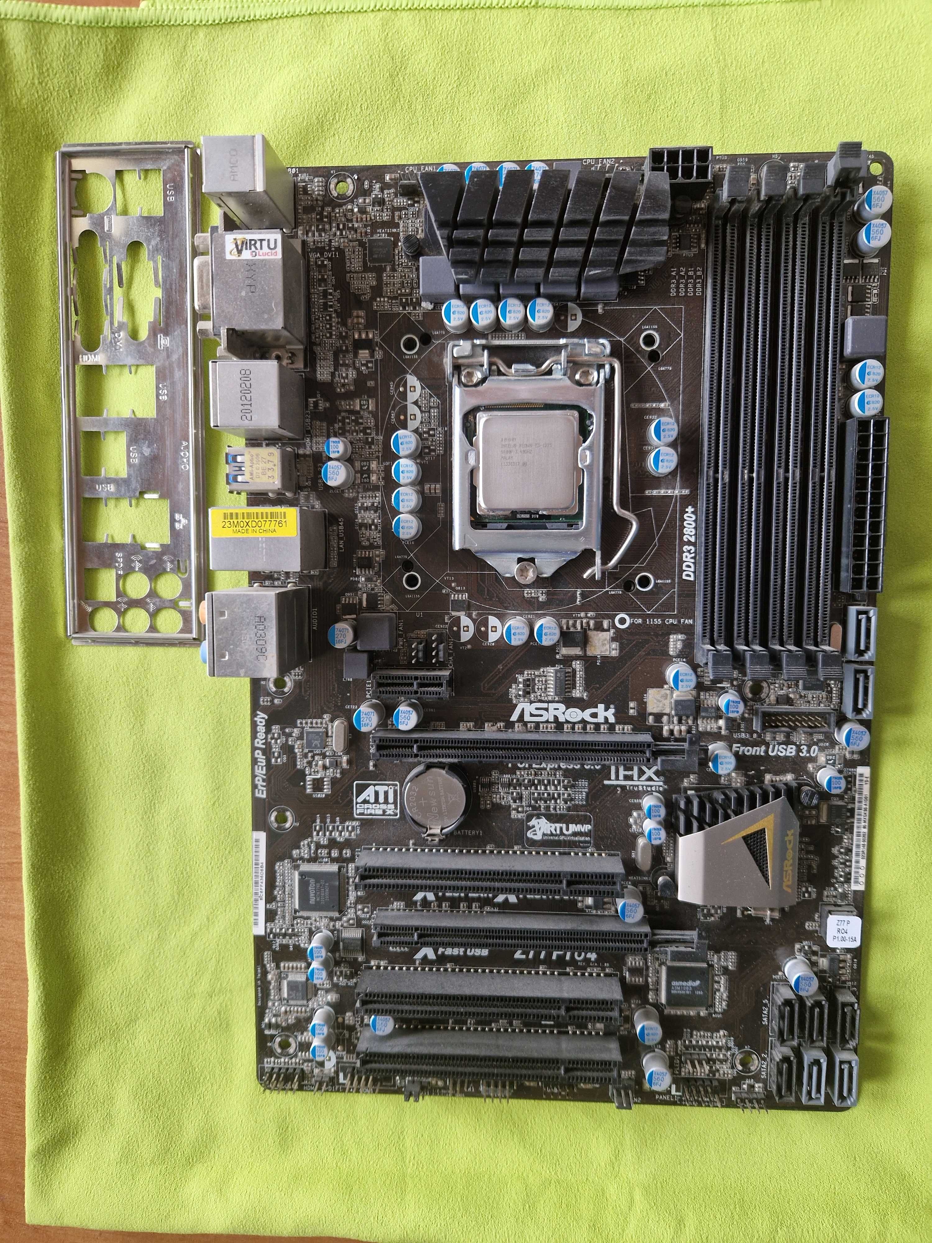 Intel Xeon E3-1275 ASRock Z77 Pro4 + 48GB RAM