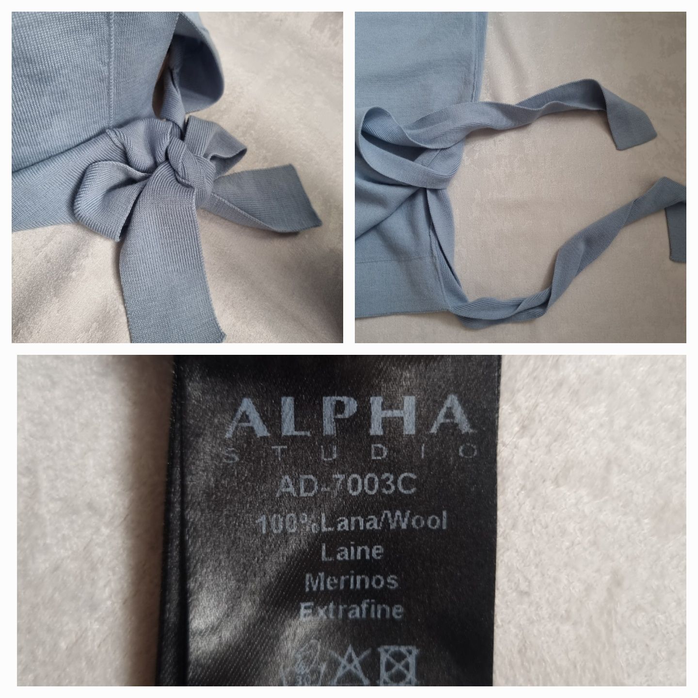 Вовняний светр люкс бренду Alpha Studio Lana wool meeinos extrafine