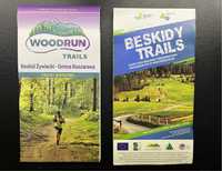 Zestaw map biegowych 1+1 gratis trasy biegowe, trail, biegi górskie
