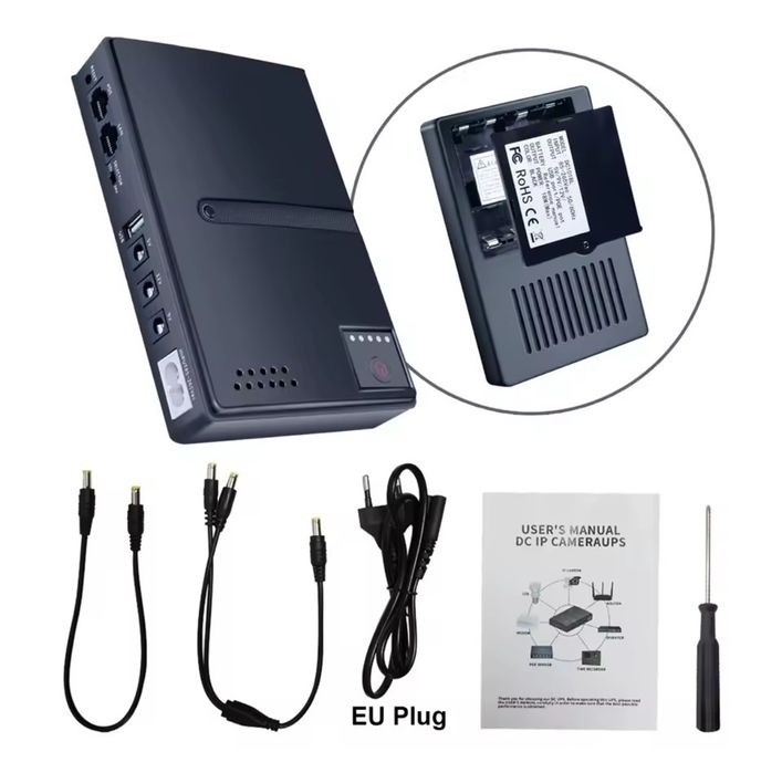 ДБЖ UPS DC1018L для ONU та WiFi Router 18W (зємні акумулятори)