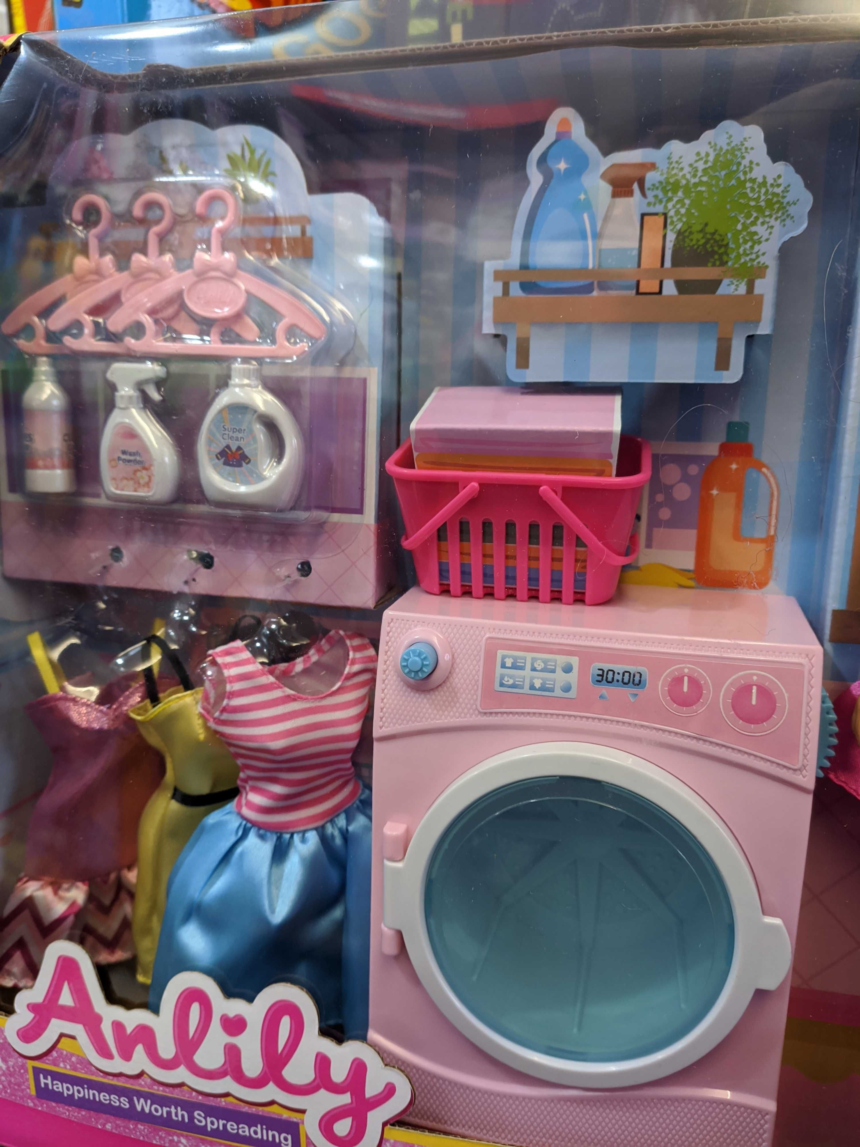 Барбі барби набор лялька пральна машинка