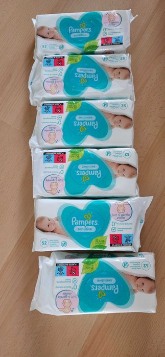 Chusteczki nawilżane pampers sensitive