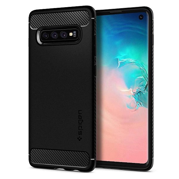 Etui Spigen Rugged Armor do Samsung Galaxy S10 czarny