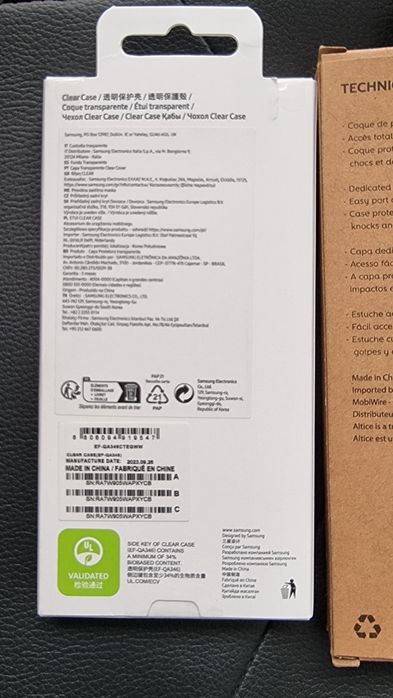 Capa samsung a34 5g - NOVA (sem uso)