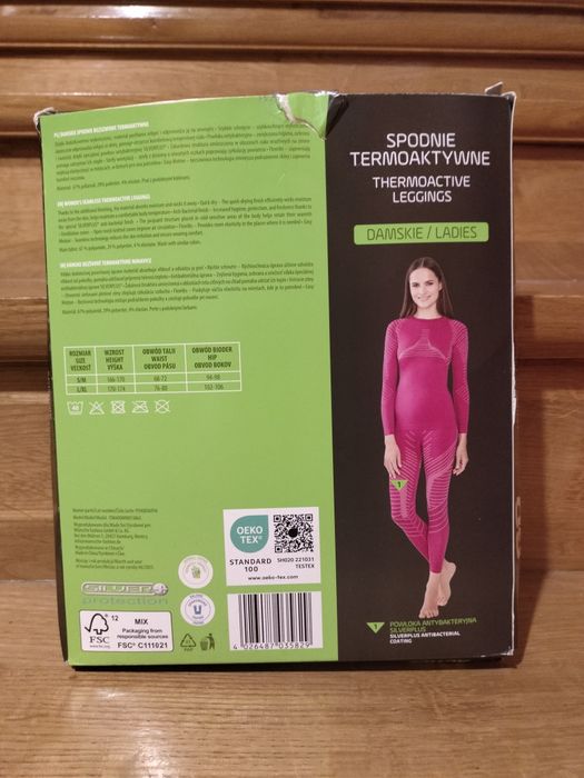 Bielizna spodnie termoaktywne damskie Go Active różowe rozmiar L/XL