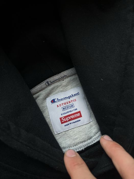 Supreme Champion Stacked C Bluza z kapturem Hoodie Designer Rap