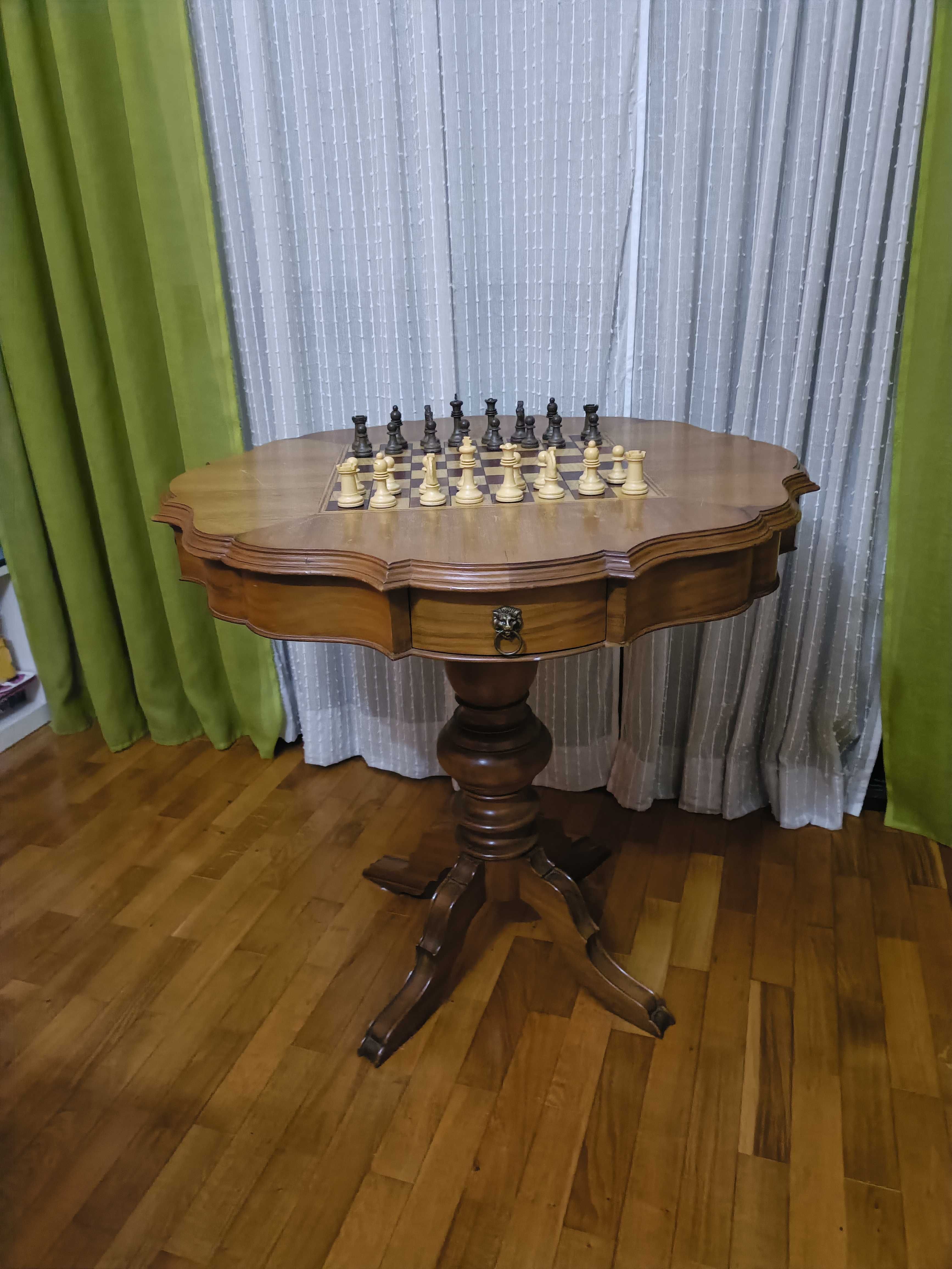 Mesa de jogo madeira maciça
