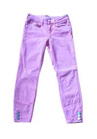 Różowe jeansy / spodnie, rurki ¾ – Orsay – S/36
