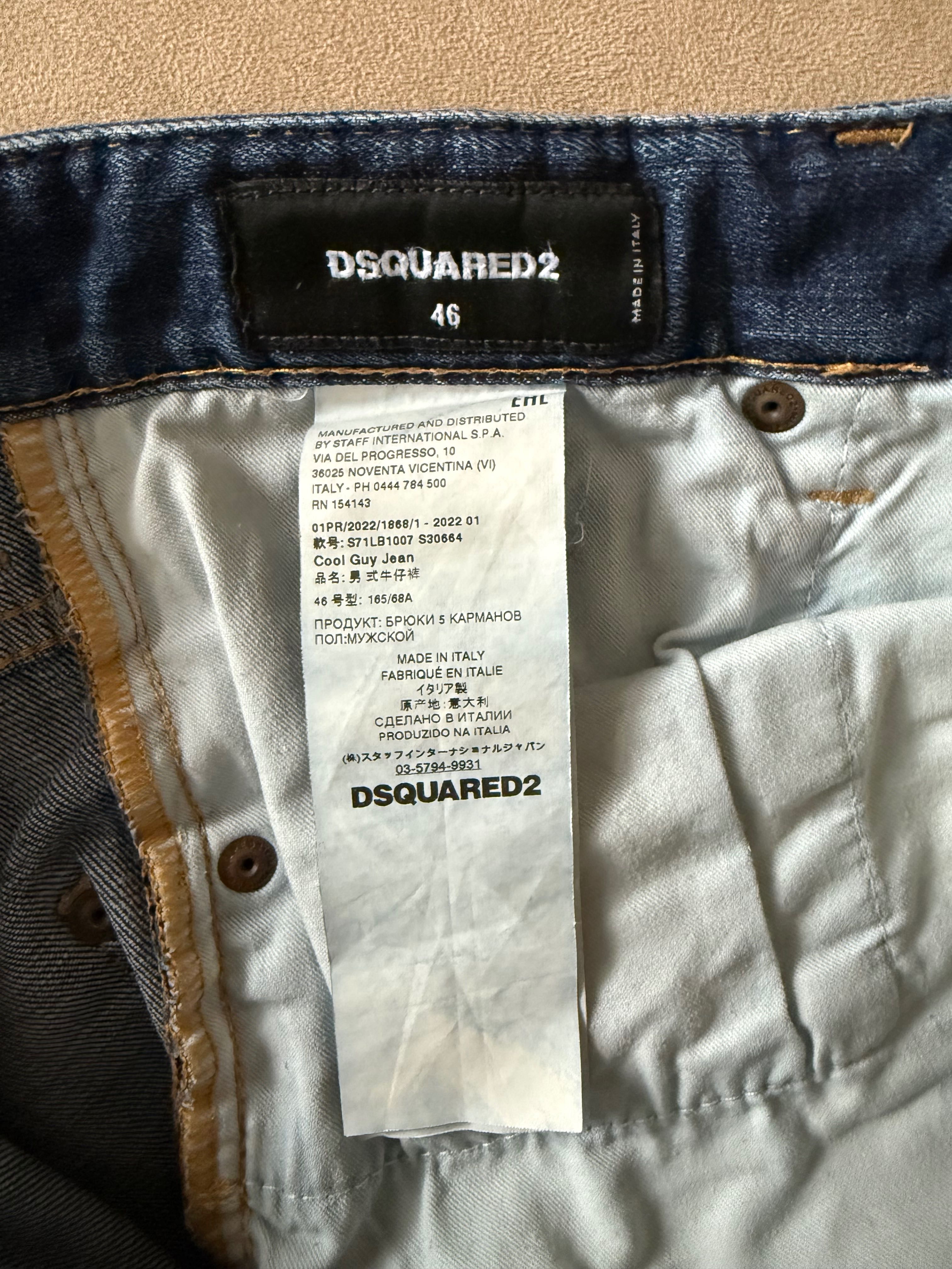 Męskie jeansy Dsquared2 Cool Guy Jean Blue w rozm. 46