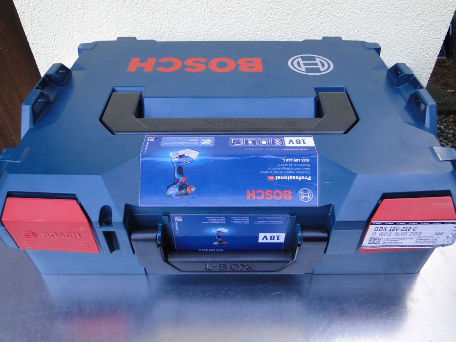 BOSCH GDX 18V-210 C, Klucz Udarowy, Solo w L-Boxx, Nowy