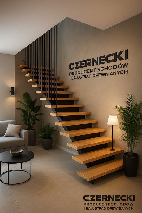 Schody drewniane, dębowe, jesionowe, producent, montaż