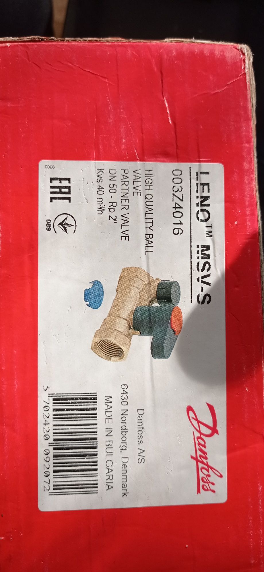 Danfoss  Zawór Odcinający DN50 Leno-s 003z4016