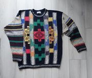 Unikatowy sweter Carlo Colucci, vintage. Rozm. XXXL. Stan idealny.