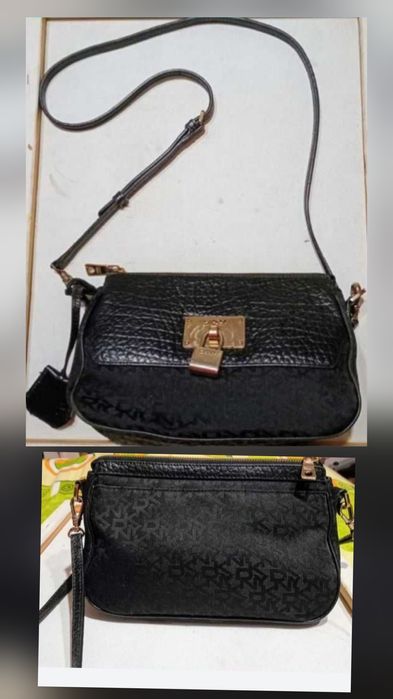 Сумка-клатч Шкіряно-текстильна DKNY б.у