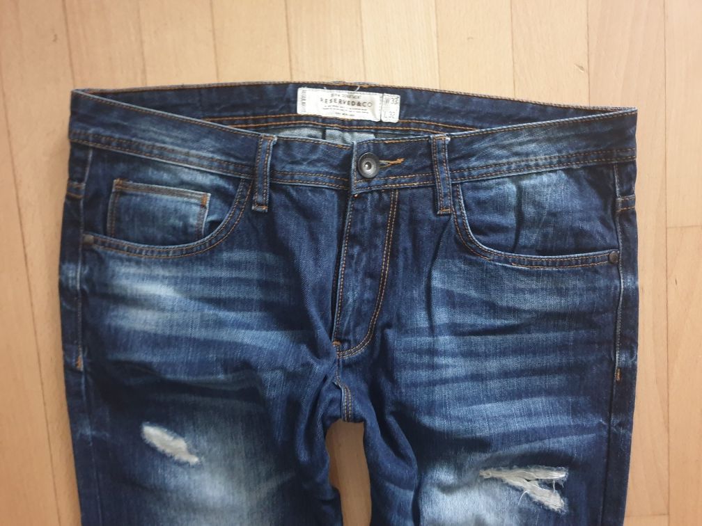 Reserved jeansy vintage W33L32 super stan Wawa