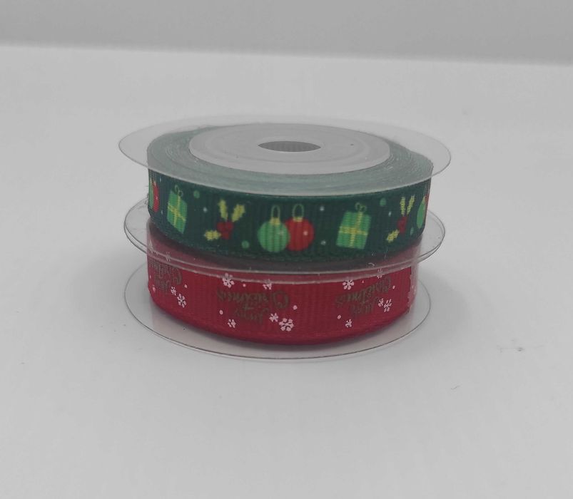 Zestaw dwóch tasiemek z motywem świątecznym 5