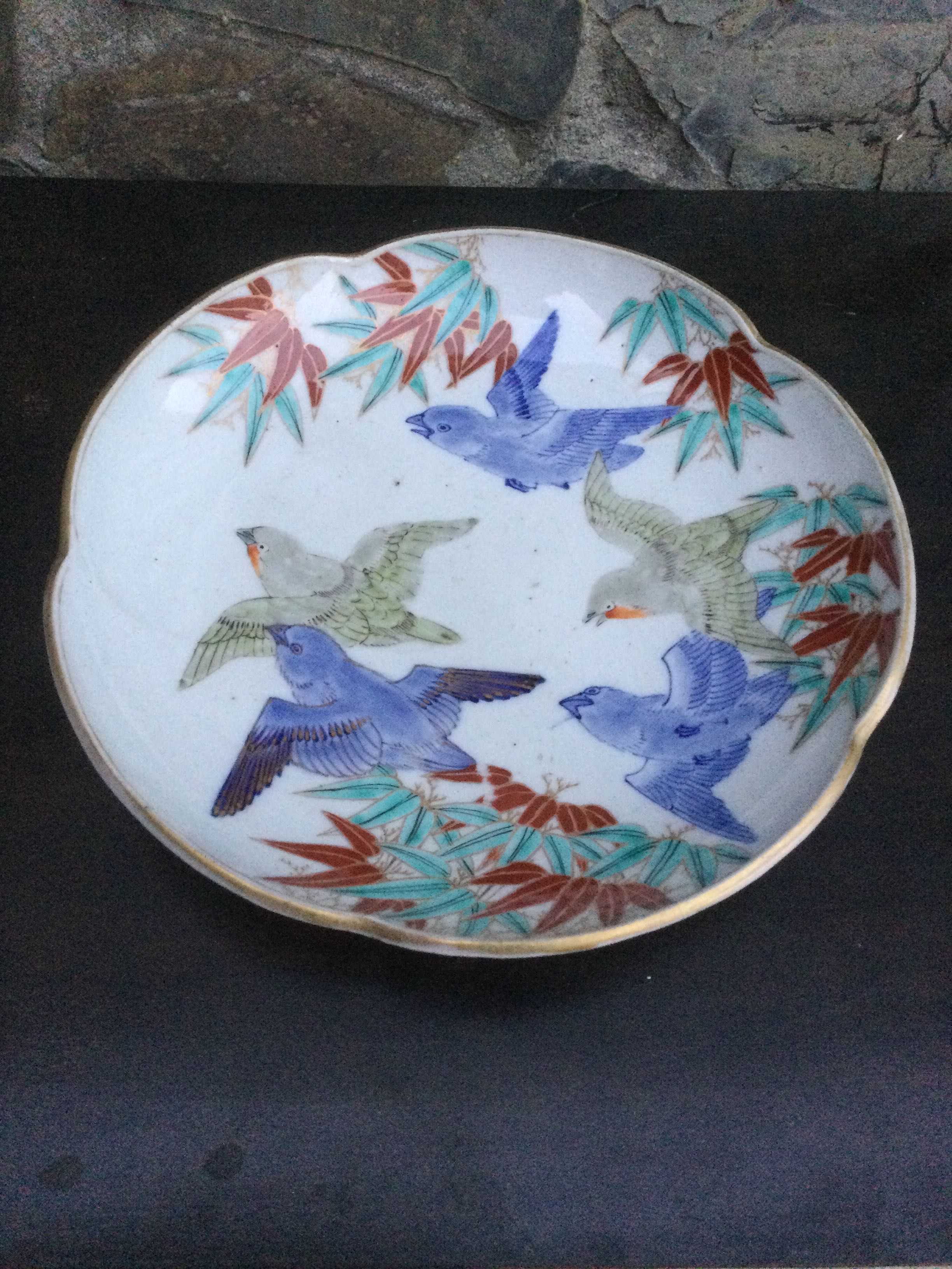 Prato em porcelana japonesa séc XIX 23 cm