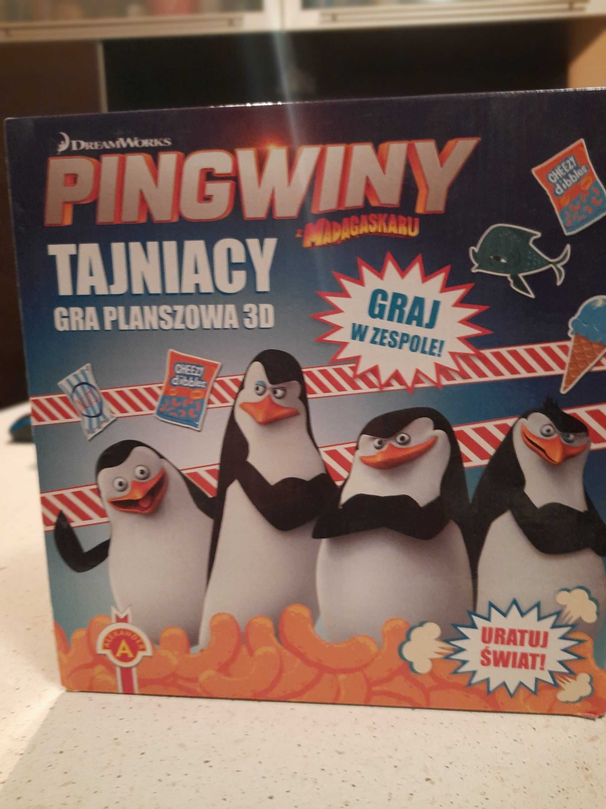 Gra Pingwiny z Magaskaru 3D, super zabawa, stan idealny