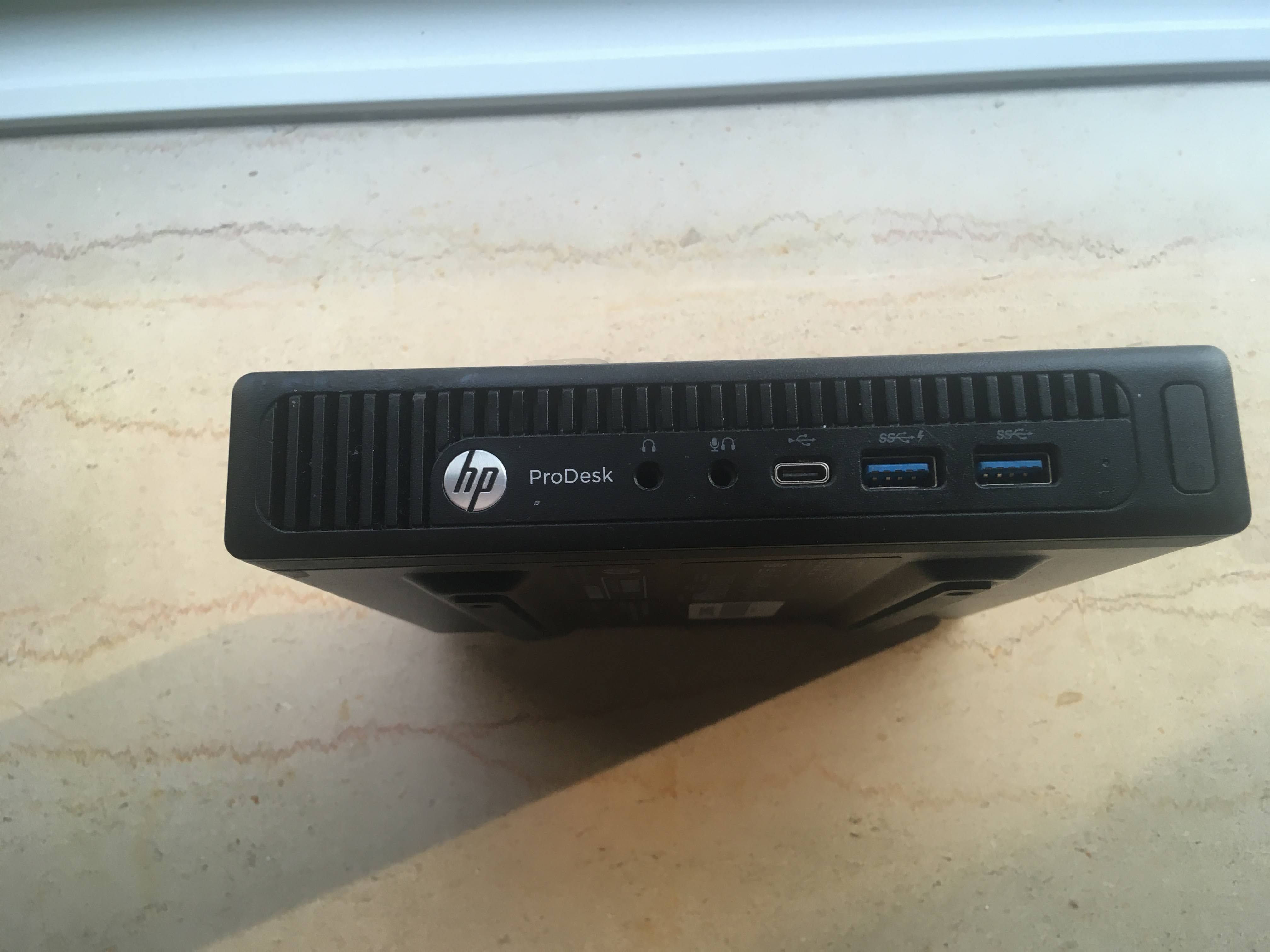 HP ProDesk 600 G2 DM (mini pc, 8GB RAM, 128GB disco, G3900T)