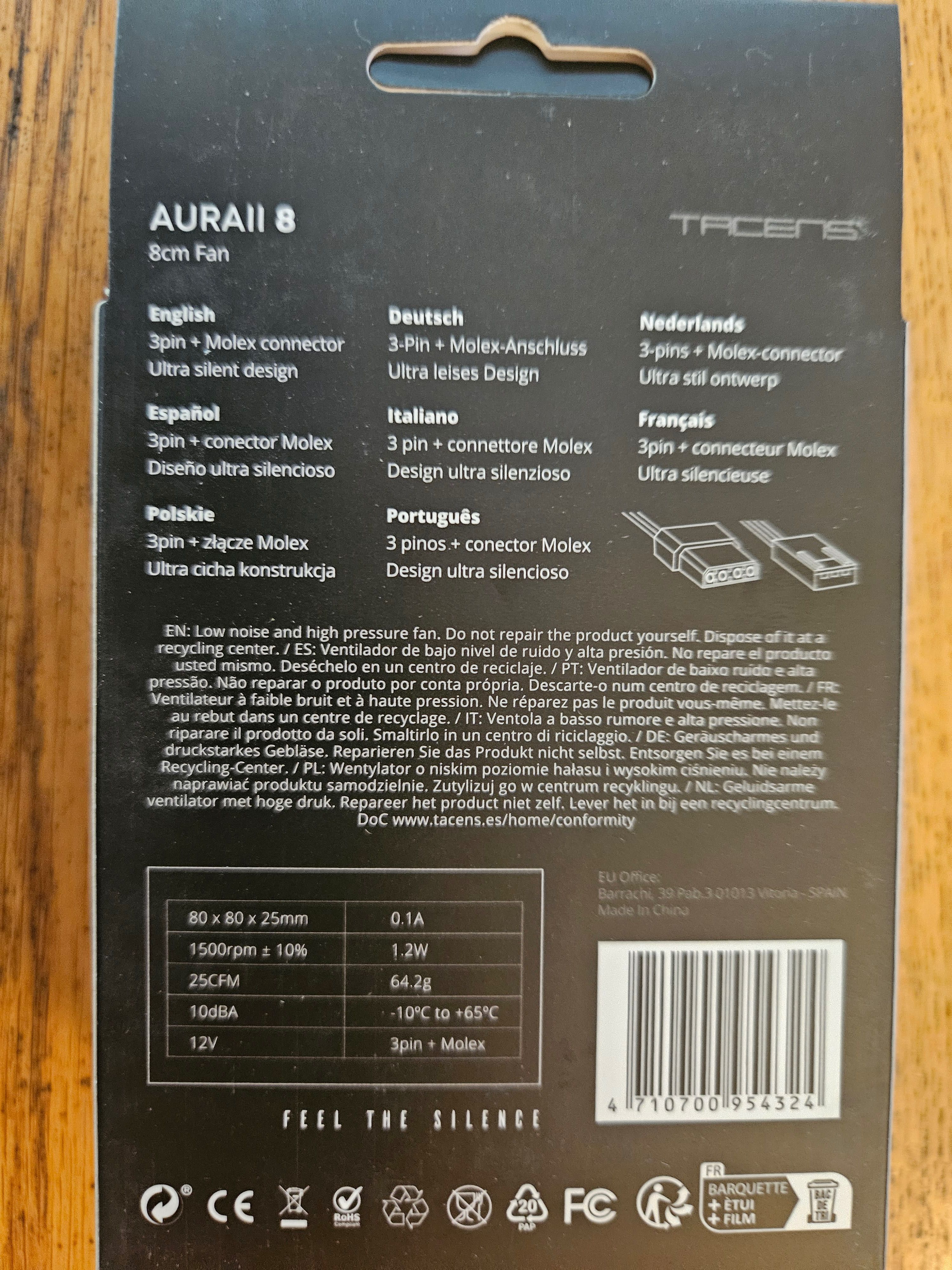 ventoinha pc Tacens aura ii