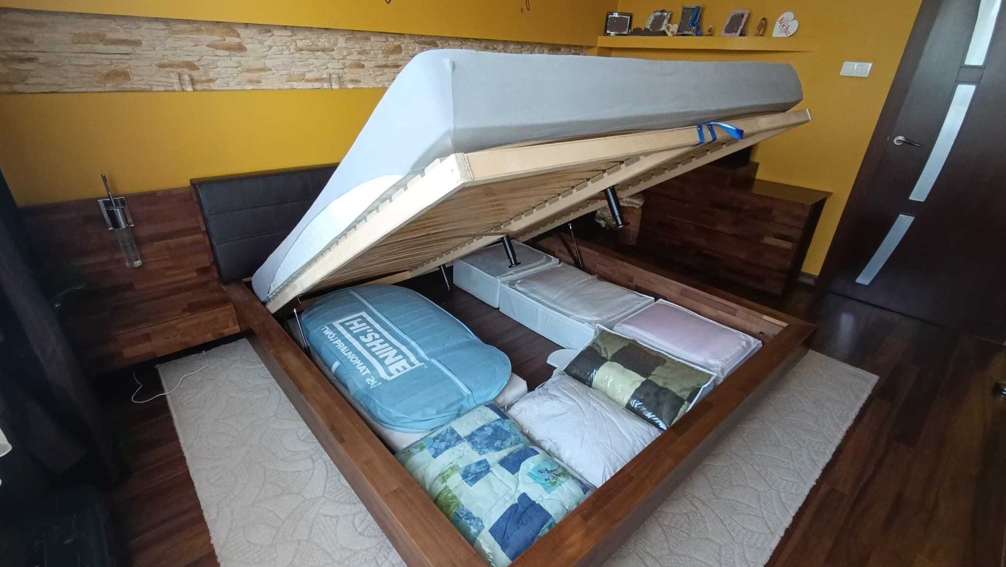 Piękne łoże małżeńskie z komodą - eleganckie, wygodne i solidne!