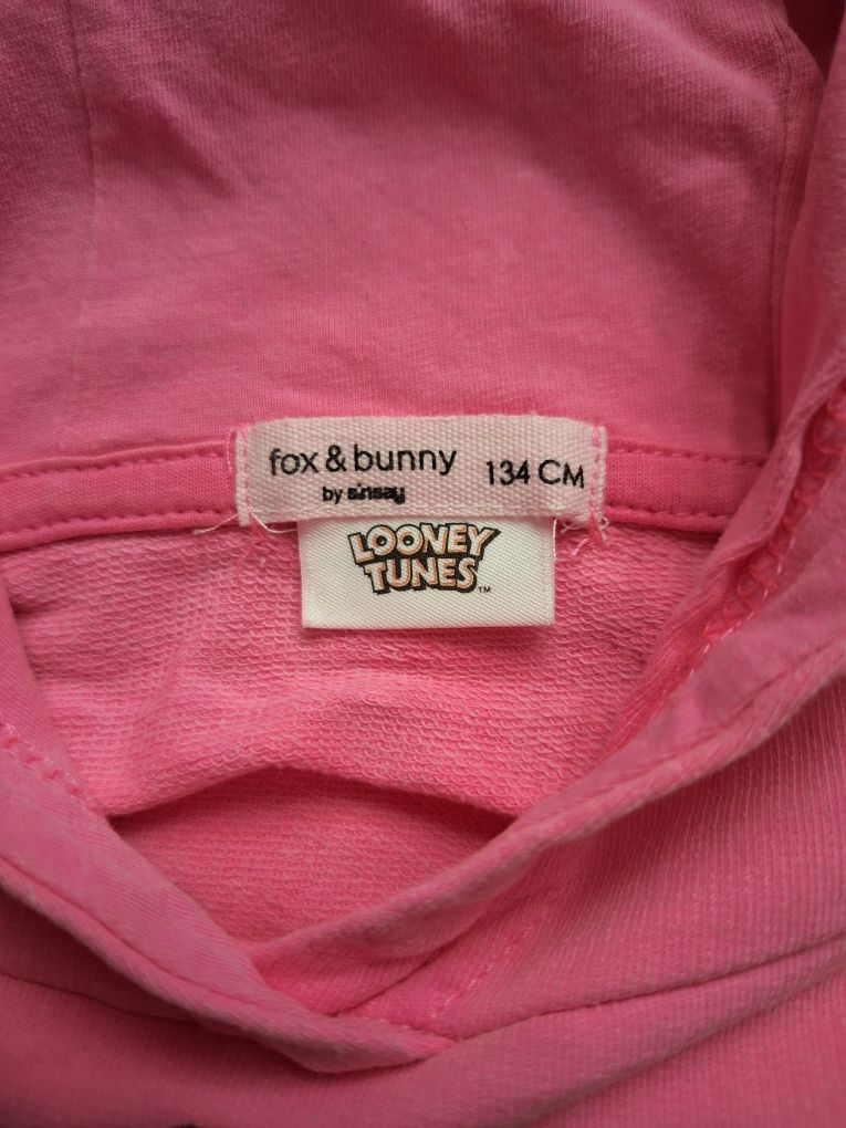 Różowa bluza z kapturem Lola i królik Bugs Bunny Looney Tunes Sinsay