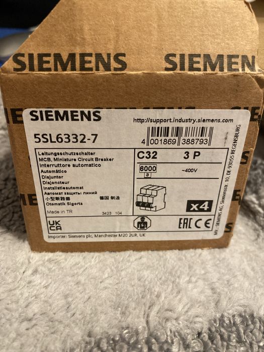 Wyłącznik nadprądowy 3-biegunowy Siemens