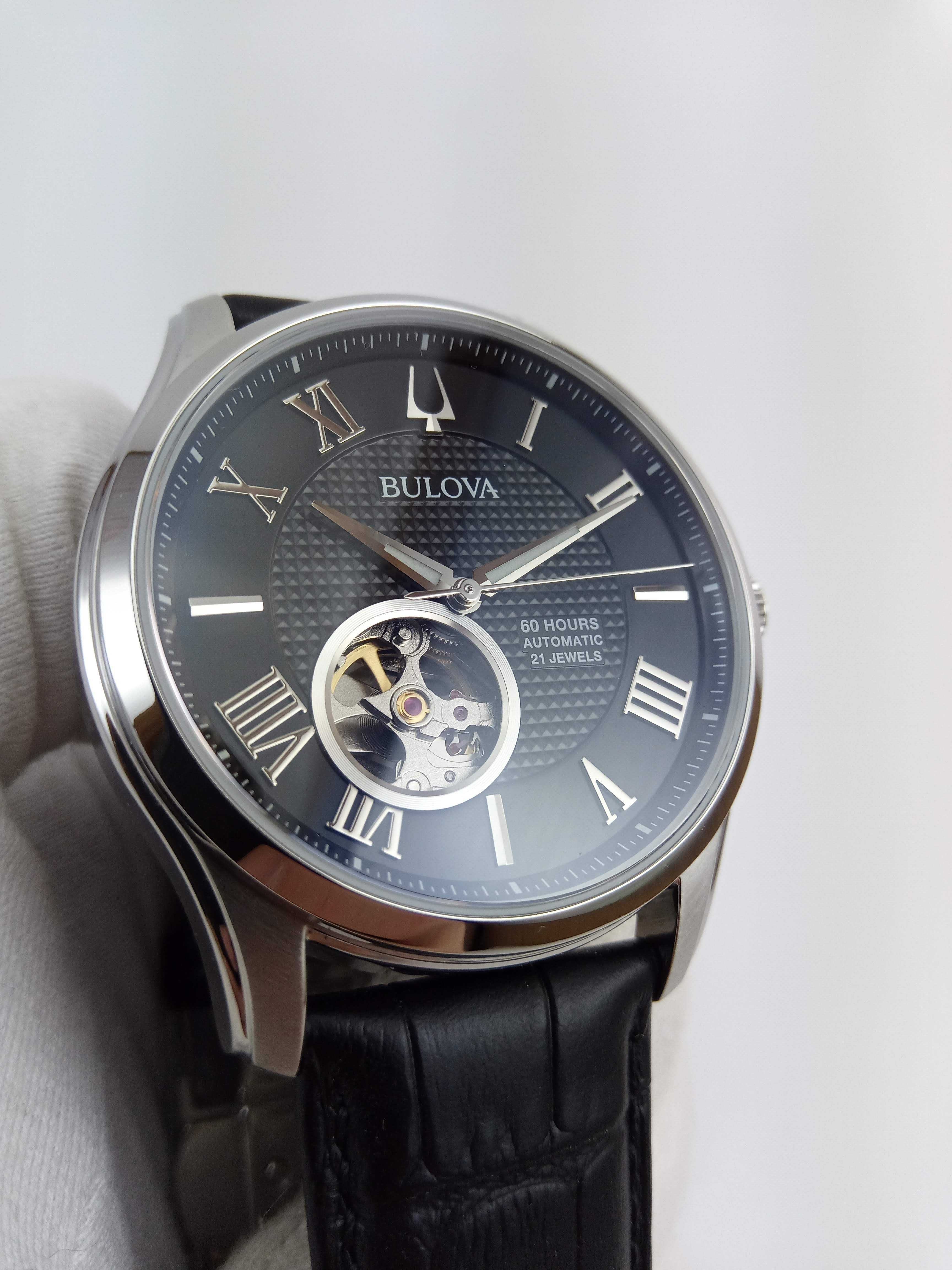 Мужские часы Bulova 96a217 механика с автоподзаводом, скелетон, сапфир