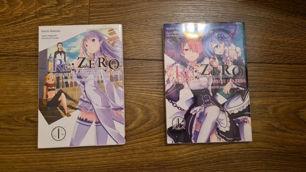 Sprzedam dwie części mangi Re:zero życie w innym świecie od zera