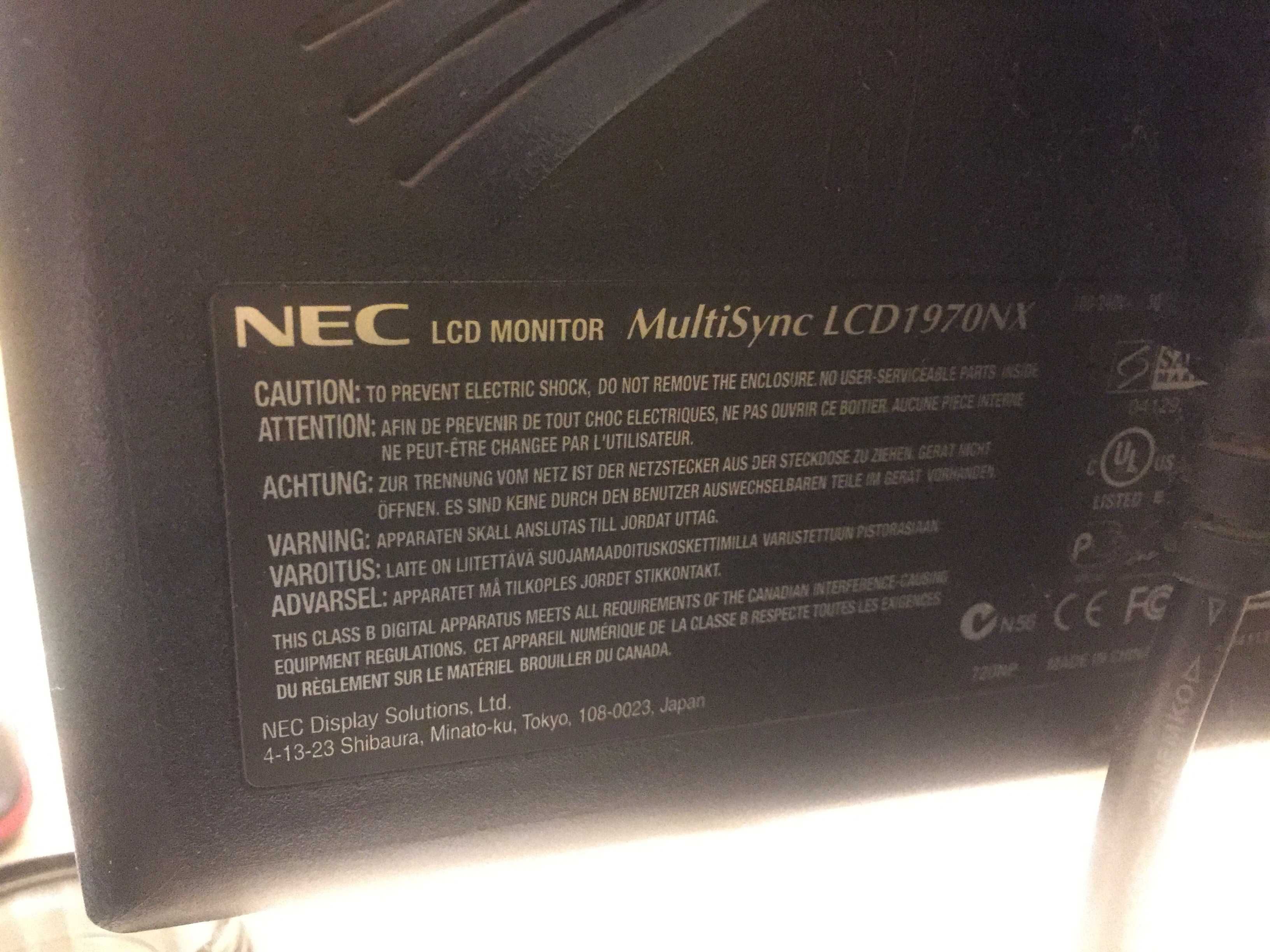 Монитор NEC 1970Nx 19 дюймів