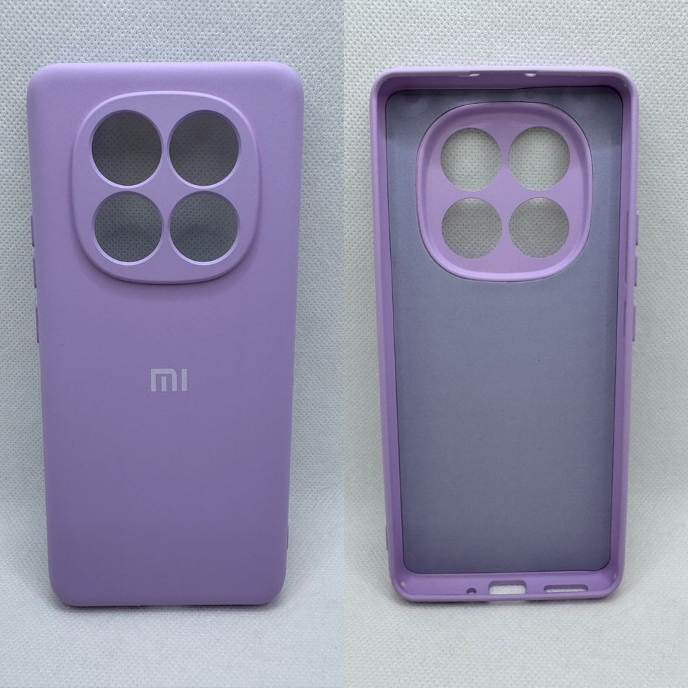 Брендовый silicone case для Xiaomi Redmi Note 14 Pro / Plus 5G бампер