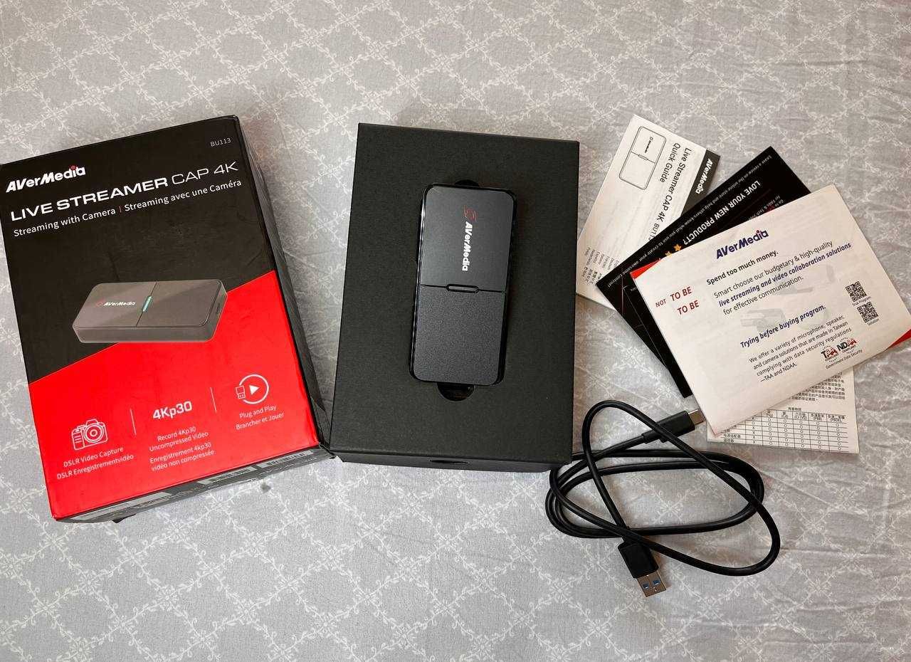 AVerMedia BU113 Live Streamer Cap 4K HDMI DSLR карта видеозахвата