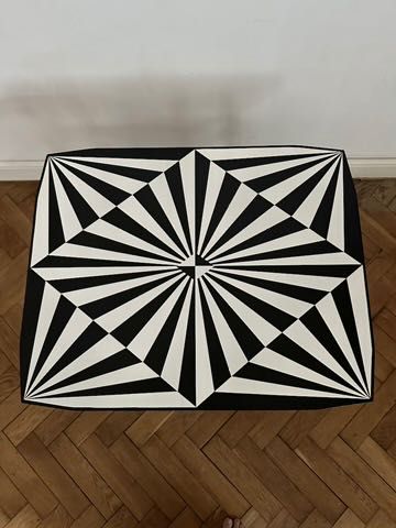 Stolik kawowy PRL, lata 60-te, patyczak, super design, vintage