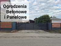 Ogrodzenia betonowe produkcja-sprzedaż- Montaż-  PANELOWE