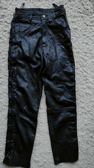 Мотоштаны кожа для подростка размер 27