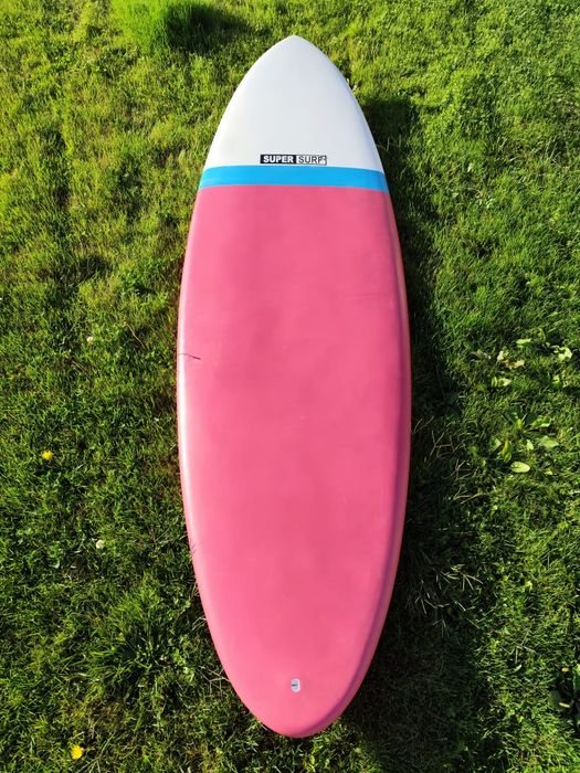 Super Surf 6'8 surfboard (evolution) + fins and leash
