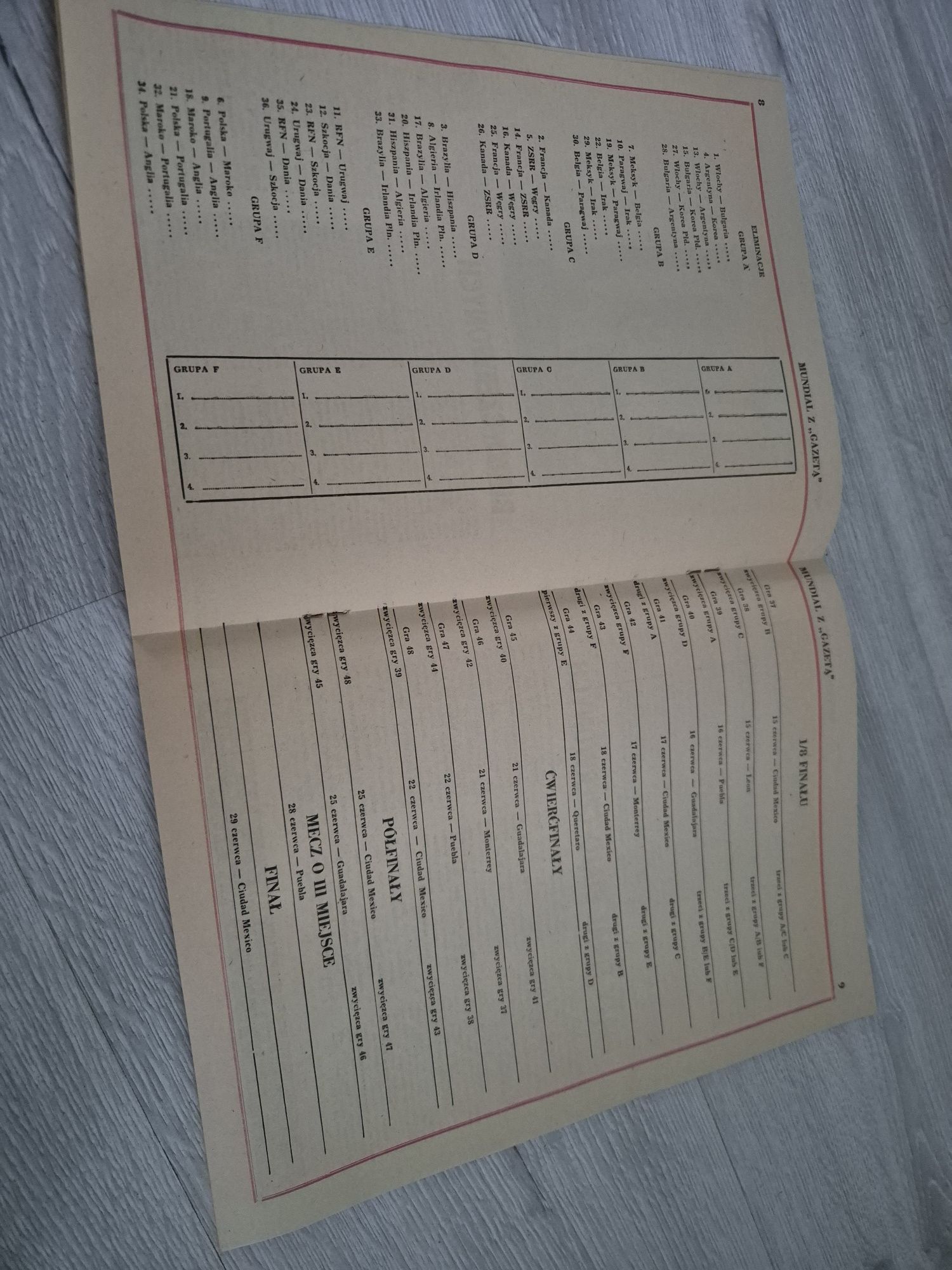 Mundial z gazetą Gazeta Pomorska 1986