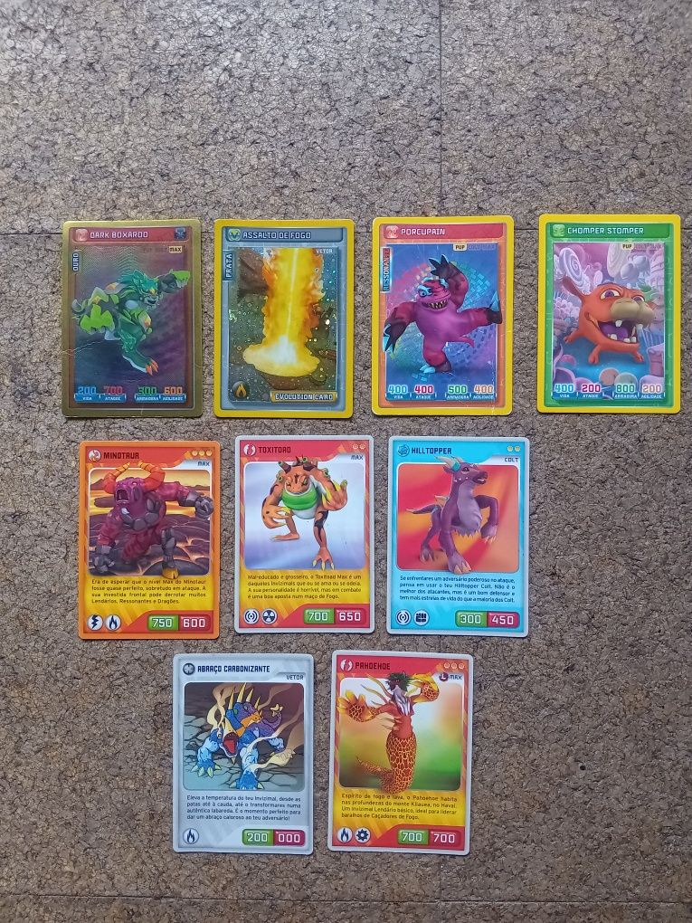 Lote cartas de jogos