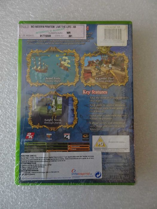 Jogo X-Box Pirates ! (selado)