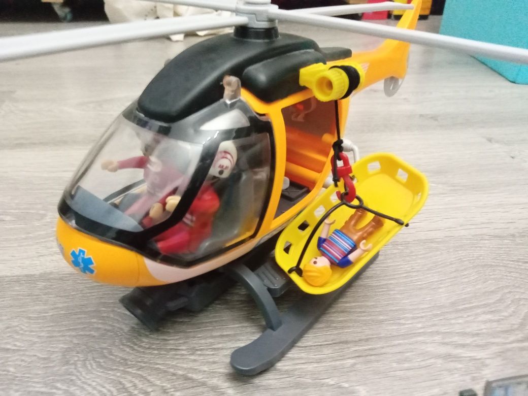 Brinquedos Salvamento, helicóptero Playmobil
