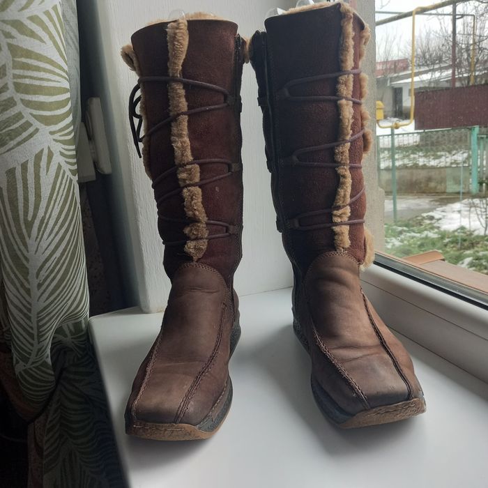 Чоботи жіночі зимові Skechers KAYALAR.Шкіра,замша.Роз.39,устілка 26см.