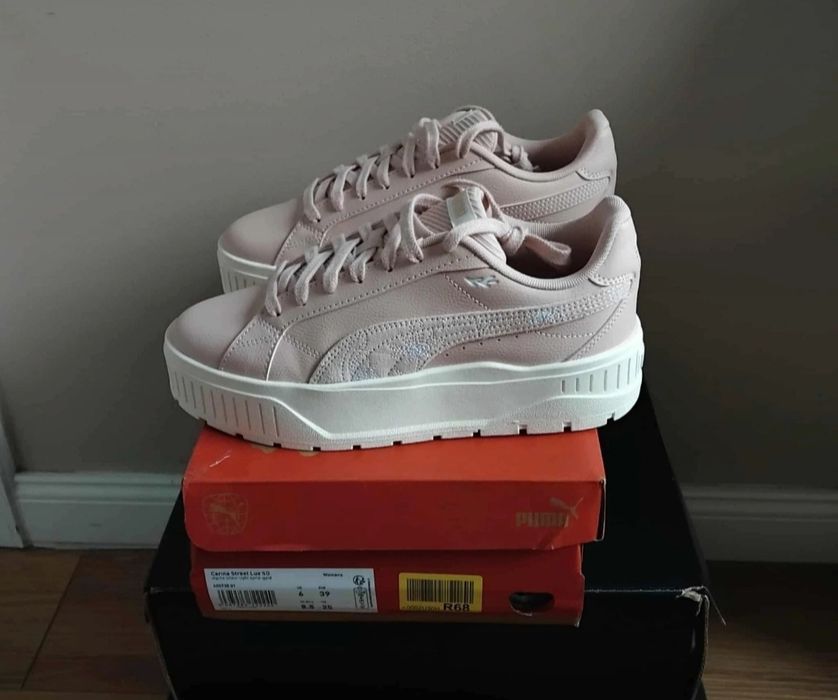 -40% Sneakersy skórzane Puma, R. 39. Wkładka 25 cm.