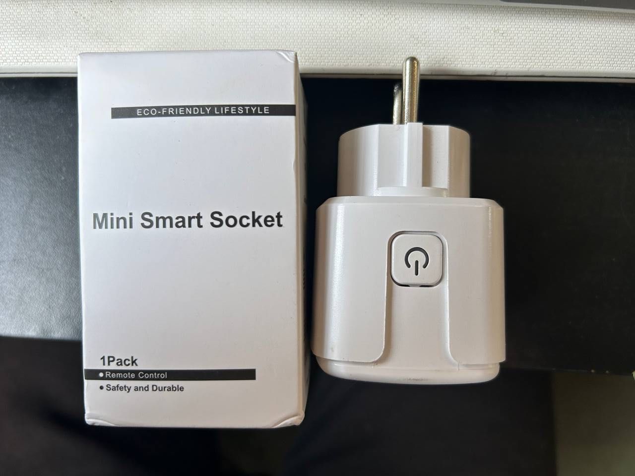 Mini smart socket Розумна WiFi розетка 20А 4400Вт з лічильником