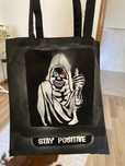 Tote com desenho scull