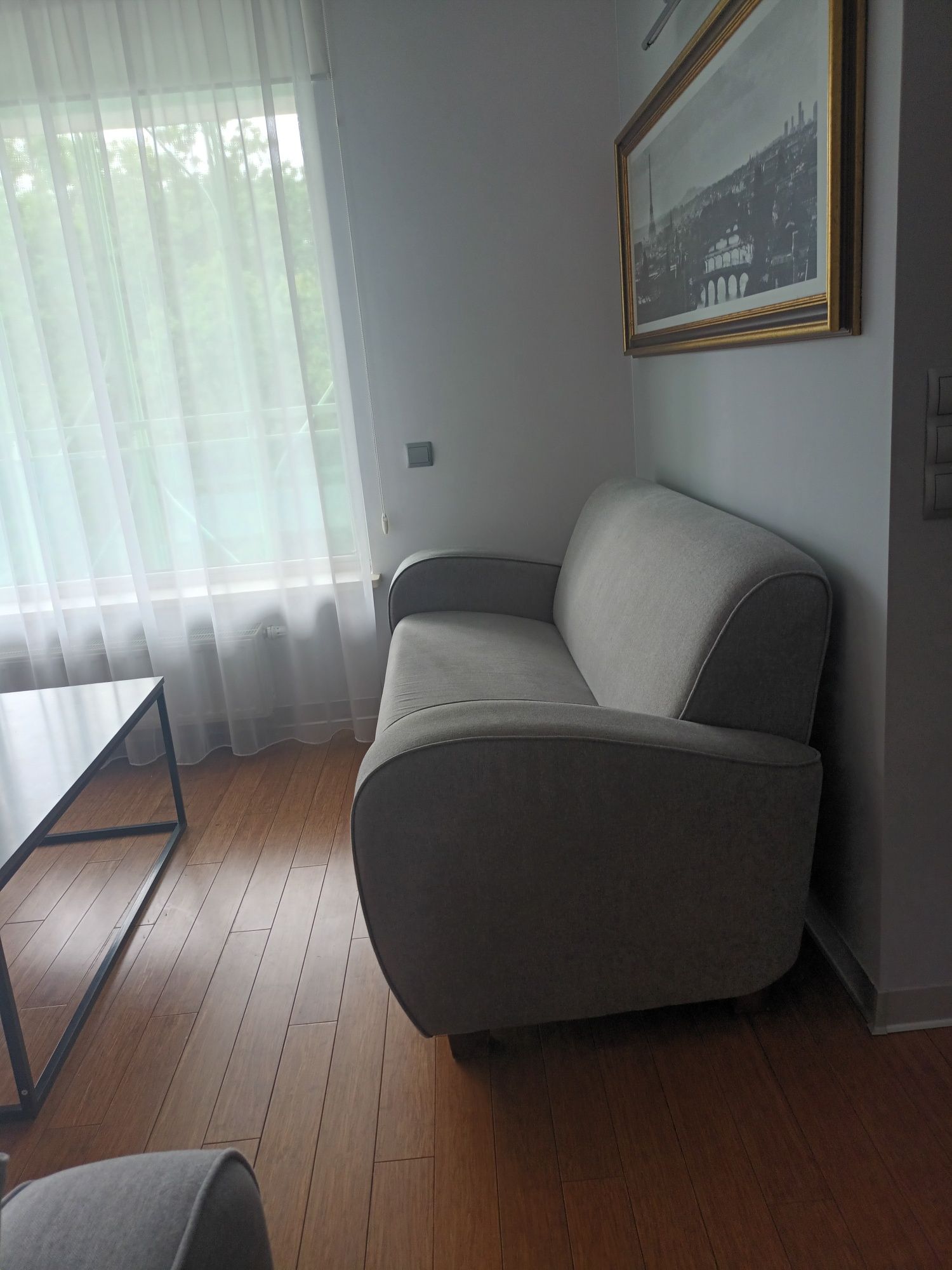 Sofa, szara, jodelka, 180cm