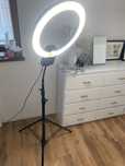 Lampa ring 65w mocny stojak do rzes do makijazu