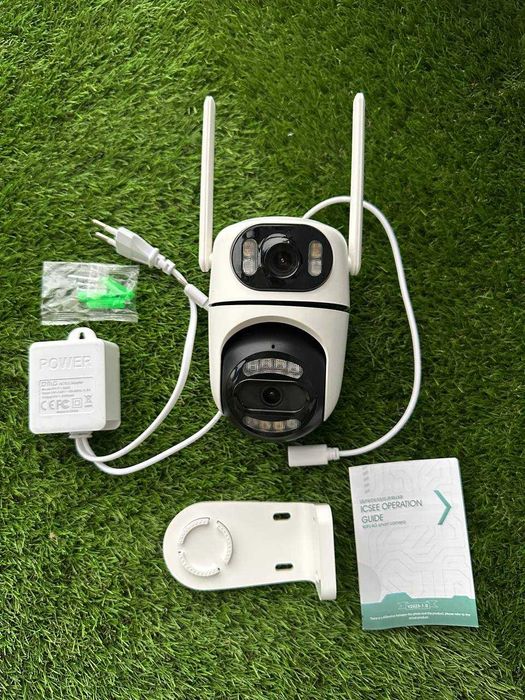 Безпека 24/7 Wi-Fi камера ICSEE Q2 з відстеженням руху + НІЧНА зйомка
